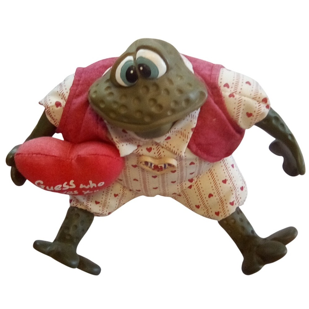 Russ Berrie, Prince Charming Frog & Valentine Heart Figurine 2005 Collectible - Picture 11 of 12